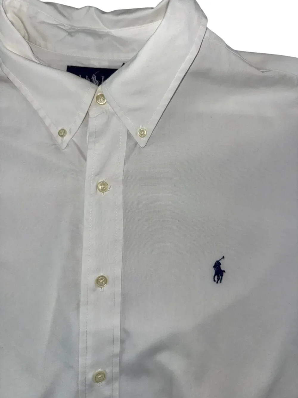 Ralph Lauren Men's XXL White Oxford Button Down Shirt Classic Fit Pony Office
